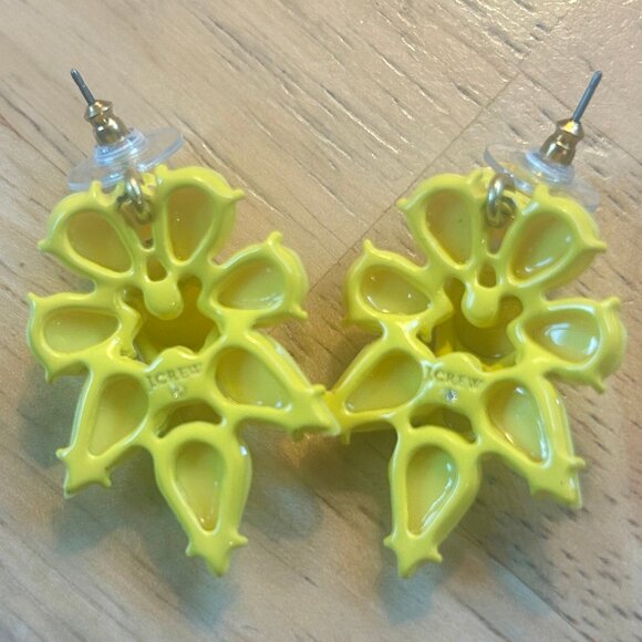 J. Crew yellow opaque statement dangle earrings--SOLD OUT on J.Crew site - Picture 5 of 9